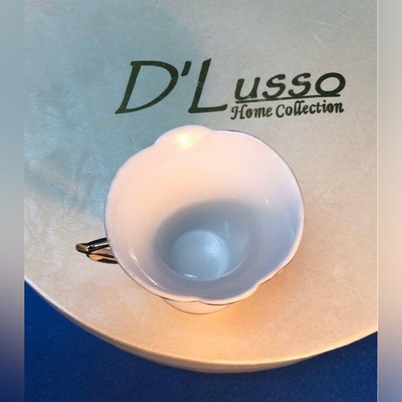 NIB D'Lusso Gold Design 12-Piece Home Collection Demitasse Espresso Set. NEW - Picture 7 of 11